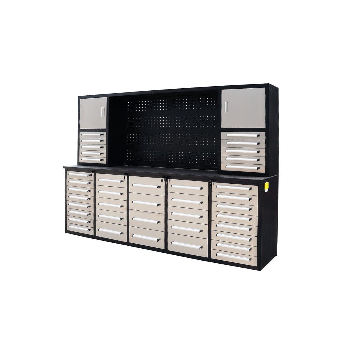 10ft Workbench Cabinet(40 Drawers, 2 Cabinets & 1 Pegboard)