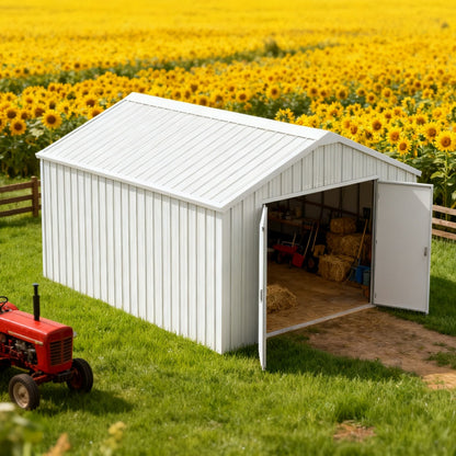 12'x20' Heavy-Duty Metal Garage Shed