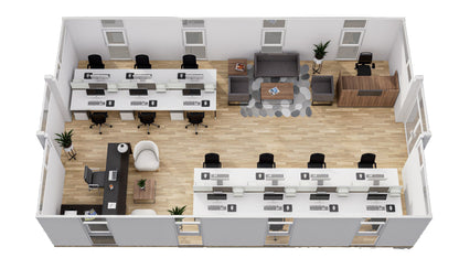 Vista Bode – 40' Expandable Container Office | Expandable Portable Workspace | Off-Grid & Remote Office Solution