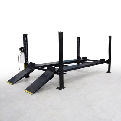 4-Post Car Lift Built for Heavy Duty Storage, 8000 Lb Capacity, Cable Drive System, Extended Length