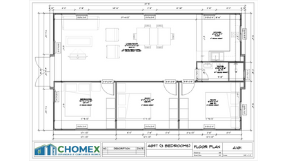 Vista Bode – 40' Expandable Container Home | 3 Bedrooms | Full Bath, Kitchen, Living Room (775 SF)