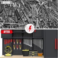 Garage Storage Cabinet System Designed for Workshop Organization, 8-Piece Set, Steel Construction, Rolling Chest