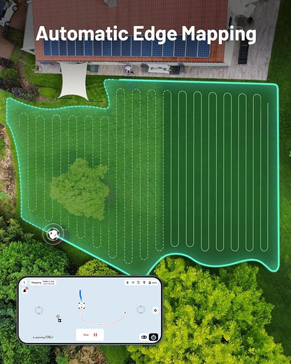LUBA 2 AWD 3000HX Robot Lawn Mower with 4G, All-Wheel-Drive for 80% Slope, Perimeter Wire Free for 0.75 Acre, UltraSense AI Vision & RTK Auto-Mapping, 2.2"-4.0" Adjustable Cutting Height