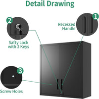 Garage Cabinet System Built to Organize Workshops, Heavy Duty Steel, Modular Design, Workbench Included
