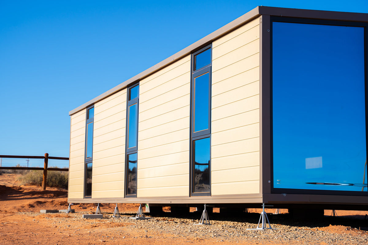 40' Expandable Container Office | 3 Private Offices, Restroom, Reception & Open Workspace | 865 SF