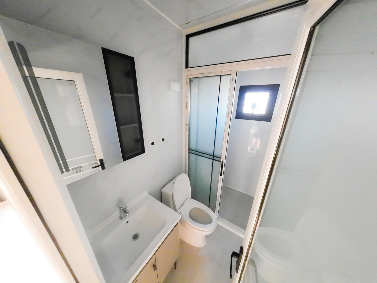 40' Expandable Container Office | 3 Private Offices, Restroom, Reception & Open Workspace | 865 SF