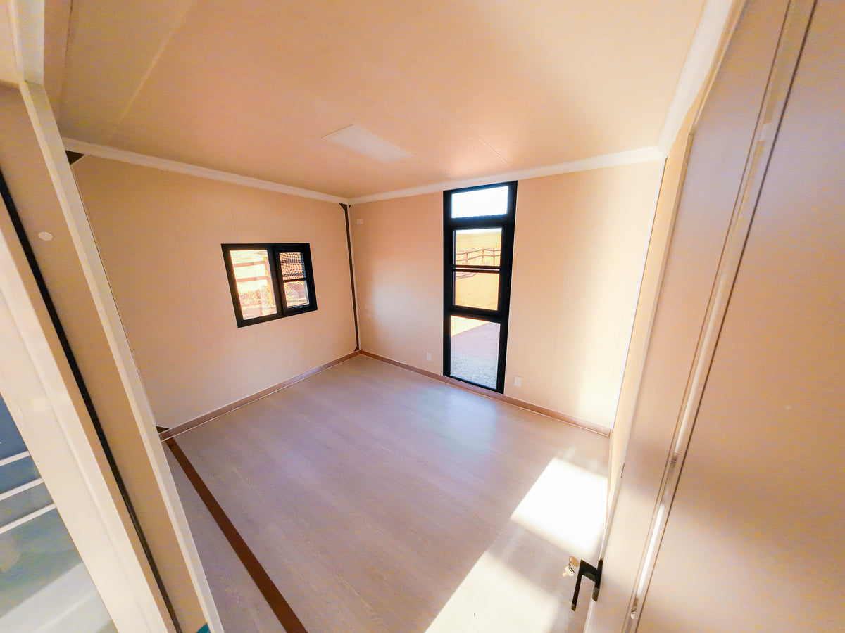 40' Expandable Container Office | 3 Private Offices, Restroom, Reception & Open Workspace | 865 SF