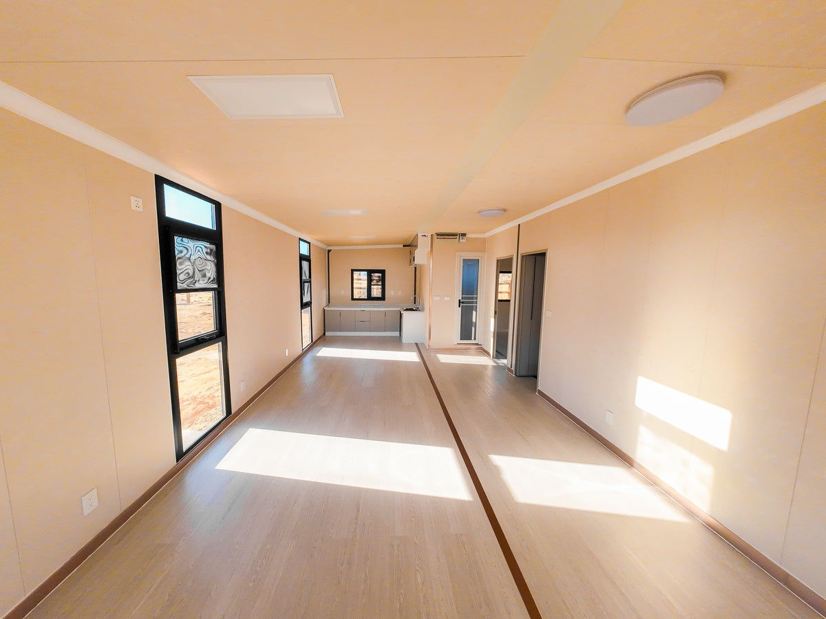 40' Expandable Container Office | 3 Private Offices, Restroom, Reception & Open Workspace | 865 SF