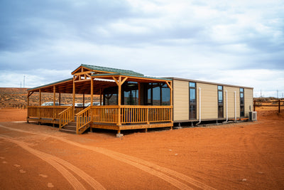 40' Expandable Container Office | 3 Private Offices, Restroom, Reception & Open Workspace | 865 SF