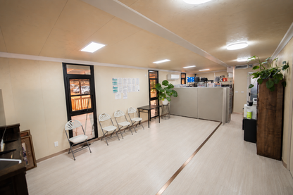 40' Expandable Container Office | 3 Private Offices, Restroom, Reception & Open Workspace | 865 SF