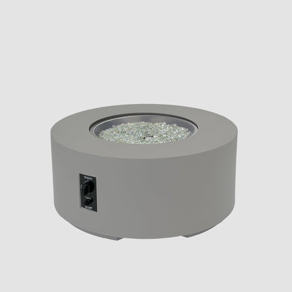 Cove Concrete Round Gas Fire Pit Table