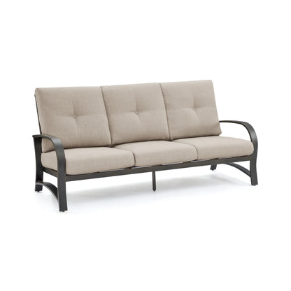 Chamber Aluminum Outdoor Sofa and 2 Chairs with Round Coffee Table