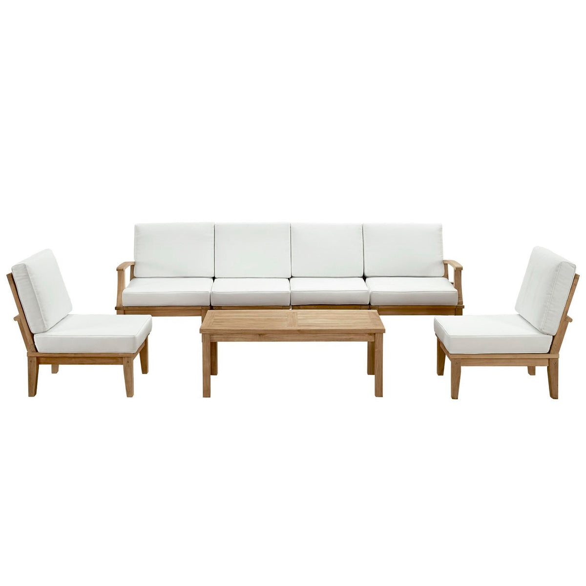 Marina 7 Piece Outdoor Patio Teak Set by Modway