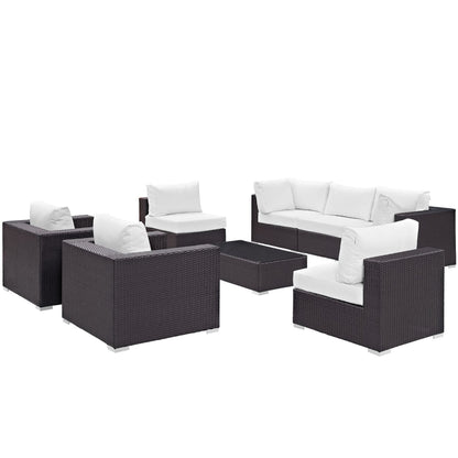 Convene 8 Piece Outdoor Patio Sectional Set by Modway