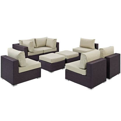 Convene 8 Piece Outdoor Patio Sectional Set by Modway