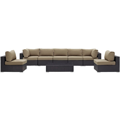 Convene 8 Piece Outdoor Patio Sectional Set by Modway