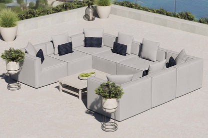 Saybrook 8-Piece Outdoor Patio Upholstered Sectional Sofa by Modway