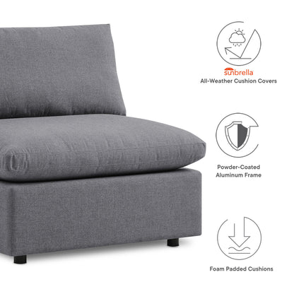 Commix 5-Piece Sunbrella® Outdoor Patio Sectional Sofa by Modway