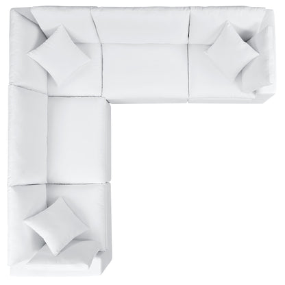 Commix 5-Piece Sunbrella® Outdoor Patio Sectional Sofa by Modway