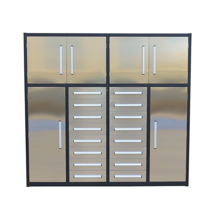 7ft Garage Storage Cabinet with 16 Drawers