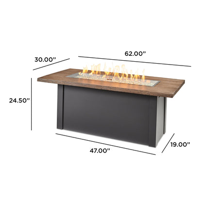 Havenwood 62-Inch Linear Gas Fire Pit Table