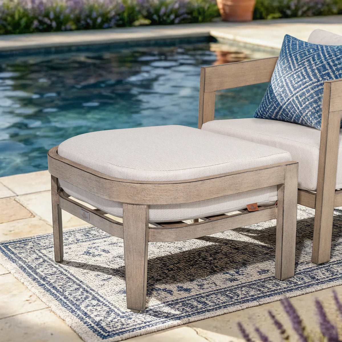 Harmonti 6 Pieces Patio Aluminum Swivel Conversation Sofa Set With Ottoman