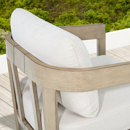 Harmonti 6 Pieces Patio Aluminum Swivel Conversation Sofa Set With Ottoman