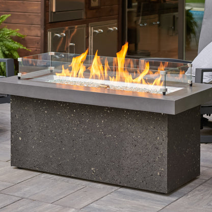 Key Largo Linear Gas Fire Pit Table
