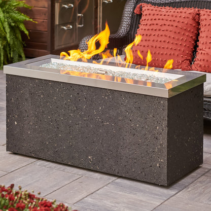 Key Largo Linear Gas Fire Pit Table