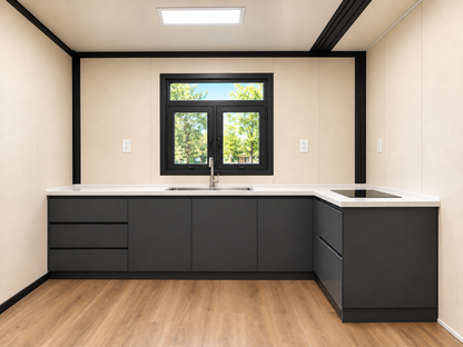 Grand Duo – 40' + 20' Two-Story Expandable Container Home | 4 Bedrooms | 2 Full Baths | Kitchen, Living, & Rooftop Terrace | ~1,250 SF