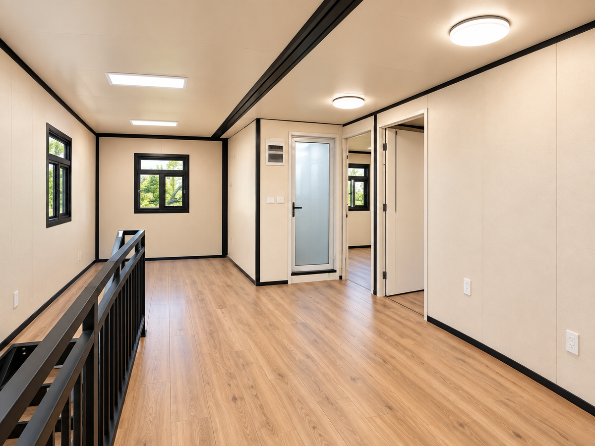 Grand Duo – 40' + 20' Two-Story Expandable Container Home | 4 Bedrooms | 2 Full Baths | Kitchen, Living, & Rooftop Terrace | ~1,250 SF