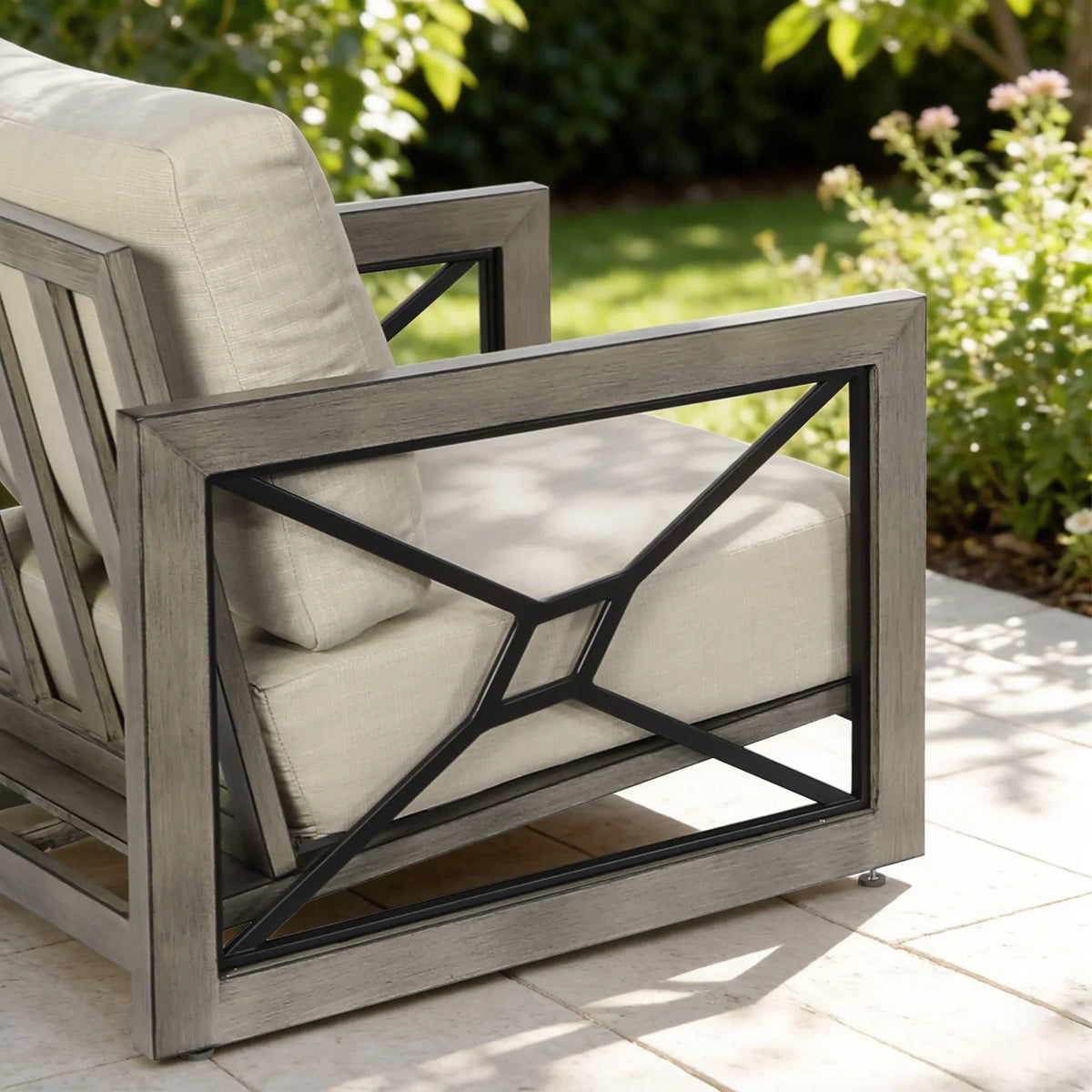 Marindo 6 Piece Patio Seating Set With Club Chair and Ottoman
