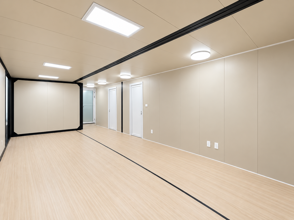 40' Double Expandable Modular Office Complex | 6 Private Offices, Reception, Kitchen & 2 Bathrooms | 1550 SF