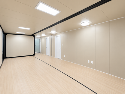 40' Double Expandable Modular Office Complex | 6 Private Offices, Reception, Kitchen & 2 Bathrooms | 1550 SF