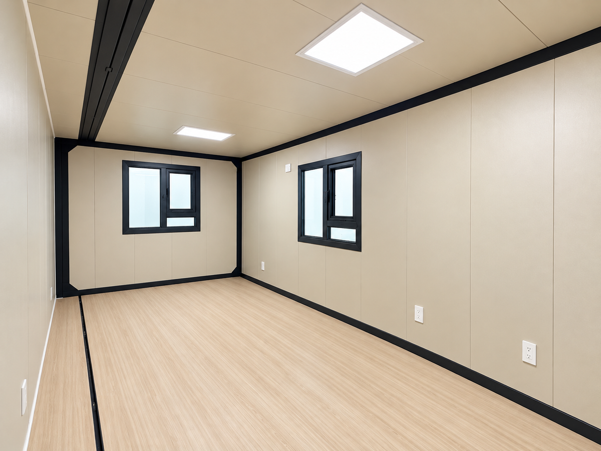 40' Double Expandable Modular Office Complex | 6 Private Offices, Reception, Kitchen & 2 Bathrooms | 1550 SF
