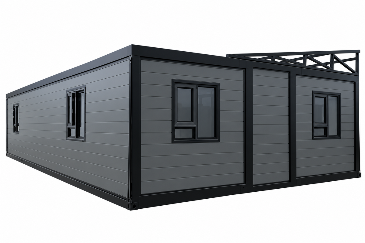 40' Double Expandable Modular Office Complex | 6 Private Offices, Reception, Kitchen & 2 Bathrooms | 1550 SF