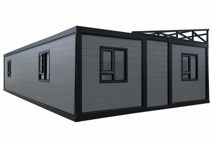 40' Double Expandable Modular Office Complex | 6 Private Offices, Reception, Kitchen & 2 Bathrooms | 1550 SF