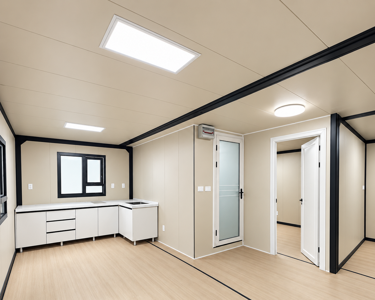 40' Double Expandable Modular Office Complex | 6 Private Offices, Reception, Kitchen & 2 Bathrooms | 1550 SF