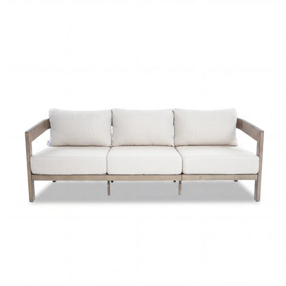Harmonti 6 Pieces Patio Aluminum Swivel Conversation Sofa Set With Ottoman