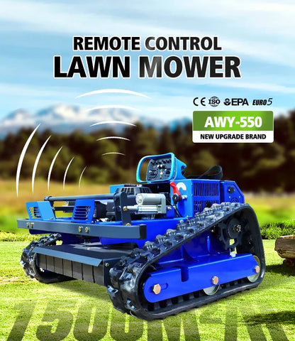 Self-Propelled Remote-Control Lawn Mower – 550mm for Small Gardens