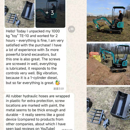 2.5 Ton Mini Excavator – CE-Certified Compact Crawler Digger for Construction