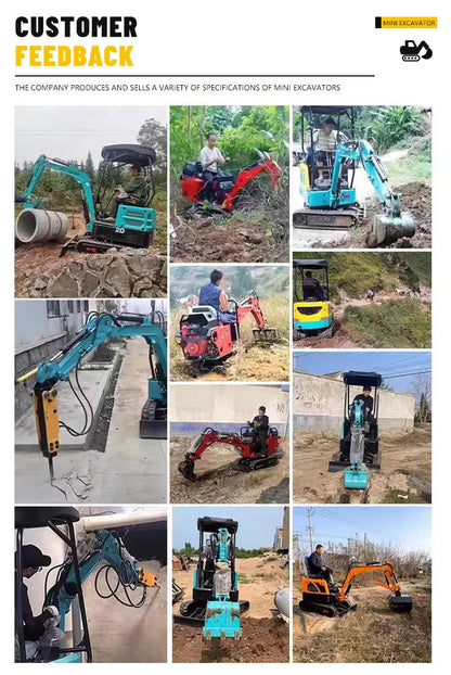 1.8 Ton Mini Excavator – CE-Certified Diesel Compact Digger