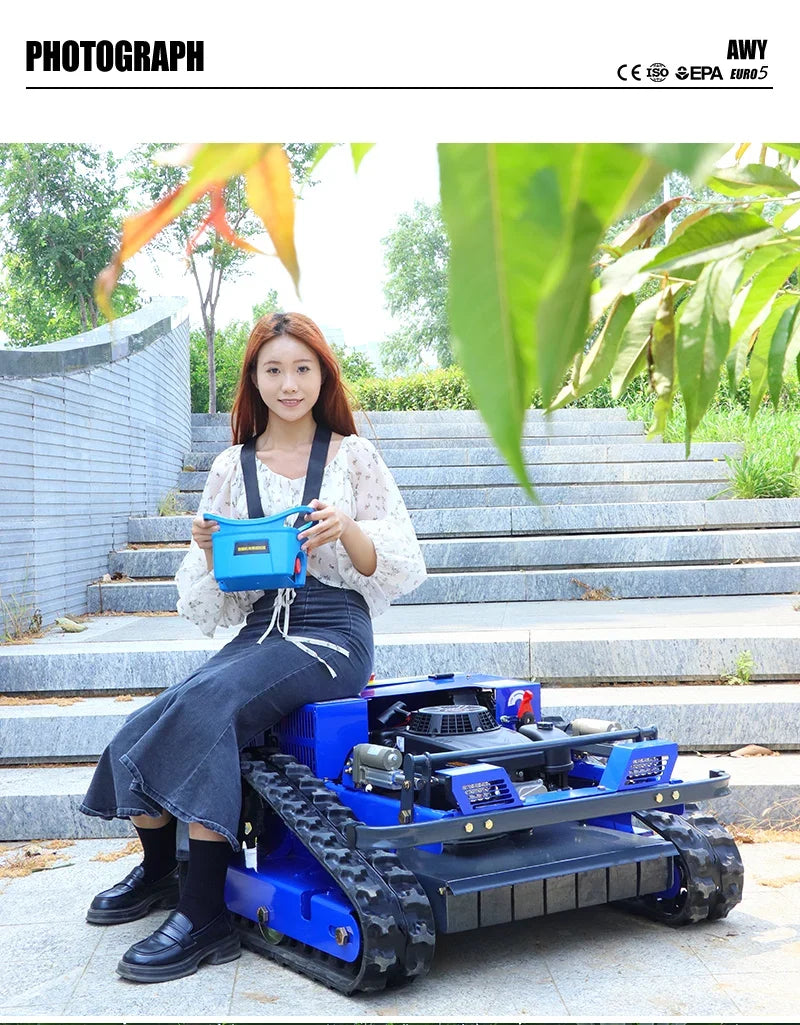 Self-Propelled Remote-Control Lawn Mower – 550mm for Small Gardens