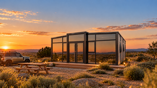 Grand Luxe – 40'+ Expandable Container Home | 3 Bedrooms | Full Bath, Kitchen, Living Room | High-Ceiling Modular Home (865 SF)
