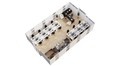 Vista Bode – 40' Expandable Container Office | Expandable Portable Workspace | Off-Grid & Remote Office Solution