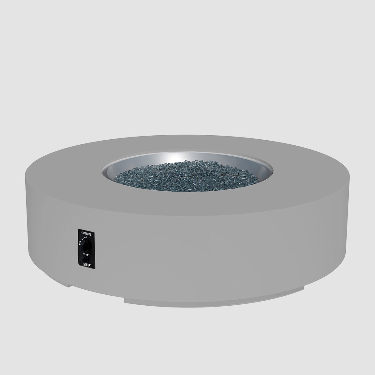 Cove Concrete Round Gas Fire Pit Table