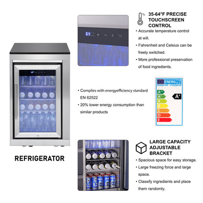 95.8"  6+1 Burner 95,500 BTU Outdoor Kitchen Island Grill Silver + Sink + Refrigerator + Bar Table