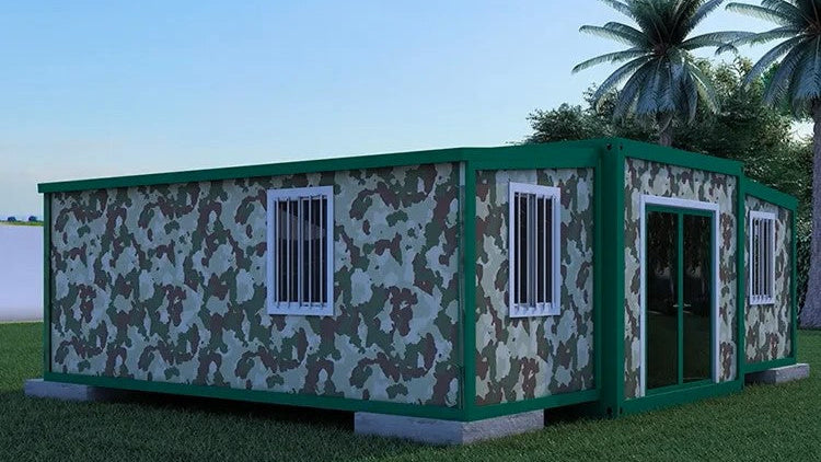 Duo Mod – 20' Hunting Cabin Tiny Home | 2 Bedroom | Full Bath, Kitchen, Dinette & Living Room | 385 SF Tiny Home Rustic Camouflage Design Perfect for Outdoor Enthusiasts